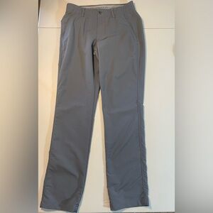 Under Armour Mens Match Play Straight Leg 30/32 Golf Pants Gray GUC